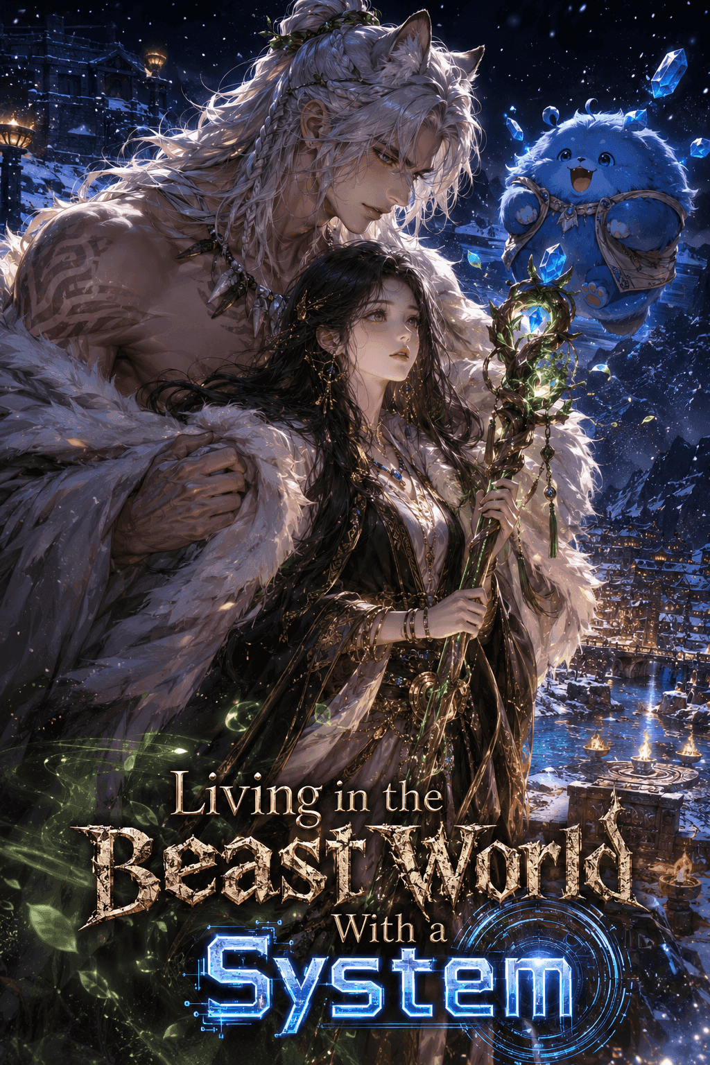 Couverture de Living in the Beast World with a System