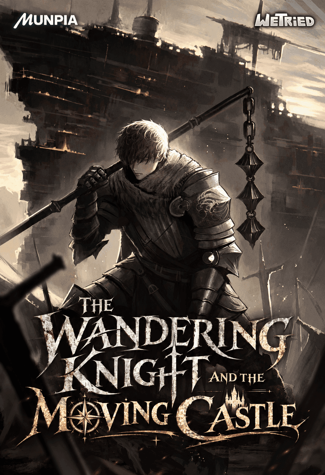 Couverture de The Wandering Knight and the Moving Castle